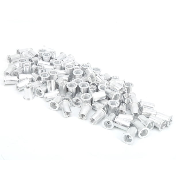 Accesorios De Ferretería 100 Uds. Tuercas Remachadoras De Aluminio De Cabeza Plana Accesorios De Hardware Vertical WJ-30045M8
