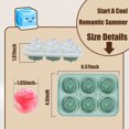 thumbnail image 3 of Ice Cube Trays, Silicone Mold, BPA Free, Stackable Flexible Silicone Silicone Sphere Whiskey Ice Ball Maker with Lids Ice Cube Trays for Cocktails & Bourbon - Reusable & BPA Free, Rose, 3 of 11