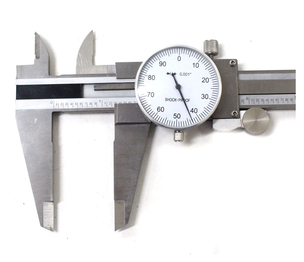 12 Vernier Dial Caliper Gauge Mechanics Measuring Tool 