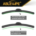thumbnail image 4 of ABLEWIPE 26"&22" Windshield Wiper Blades All Season Premium Wiper Blades,Pack of 2 for Car Front Window Driver and Left Passenger side, J U HOOK Wiper Arm, Car Windshield, 4 of 7