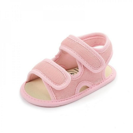 

Hazel Tech Baby Boys Girls Soild Summer Breathable Anti-Slip Shoes Sandals Toddler Soft Soled Shoes 0-18 Monthes