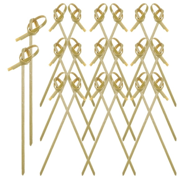 200 Pcs Disposable Fruit Stick Charcuterie Picks Bamboo Cocktail Sticks Toothpicks