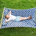 thumbnail image 2 of SUNCREAT Hammocks Replacement Hammock for Stand, 475 lbs Capacity, Two Person Backyard Hammock with Pad for Outside, Dark Gray Pattern, 2 of 6