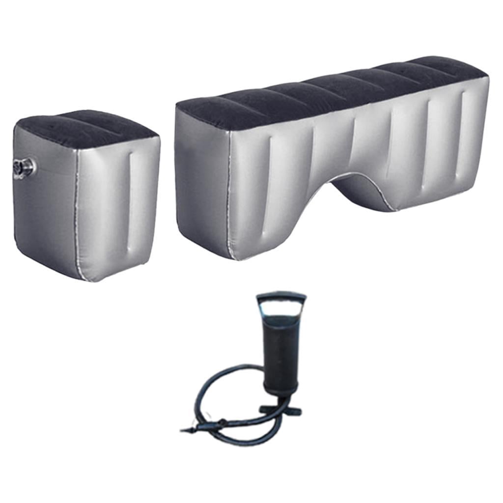 CarpNettore 2 Pieces Car Air Mattress Back Seat Gap Pads with Pump Mattress Air Bed Cushions Concave