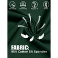 thumbnail image 6 of URBAN BUCK Men Turtleneck Long Sleeve Slim Fit Shirt - Ultra Soft Cotton Premium Winter Sweater - Warm Pullover Fitted Sweatshirt Kyle Green (XL), 6 of 7