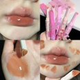 thumbnail image 1 of Jelly Love-pintalabios rosa, brillo de agua, esmalte de labios transparente, resistente al agua, taza antiadherente, hidratante, carnoso, líneas de labios que se desvanecen, maquillaje, 1 of 5