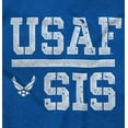 thumbnail image 2 of US Air Force USAF Sis Sister Zip Hoodie Sweatshirt Women Brisco Brands S, 2 of 6