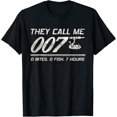 thumbnail image 1 of Fisherman Joke Dad - They Call Me 007 - Camiseta divertida de humor de pesca, 1 of 2