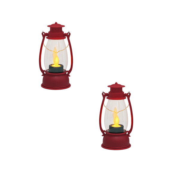 PEIBang Western Lanterns with LED Candle,Vintage Hanging Lantern Ornaments for Camping Party Wedding Decorations,Centerpieces for Tables