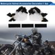 thumbnail image 2 of Accesorios para Casco de Motocicleta Decoración Orejas de Gato con Colores Gradientes y Campanas para Cascos de Motocicleta Bicicleta Esquí Negro Blanco Stickers de Peluche, 2 of 6