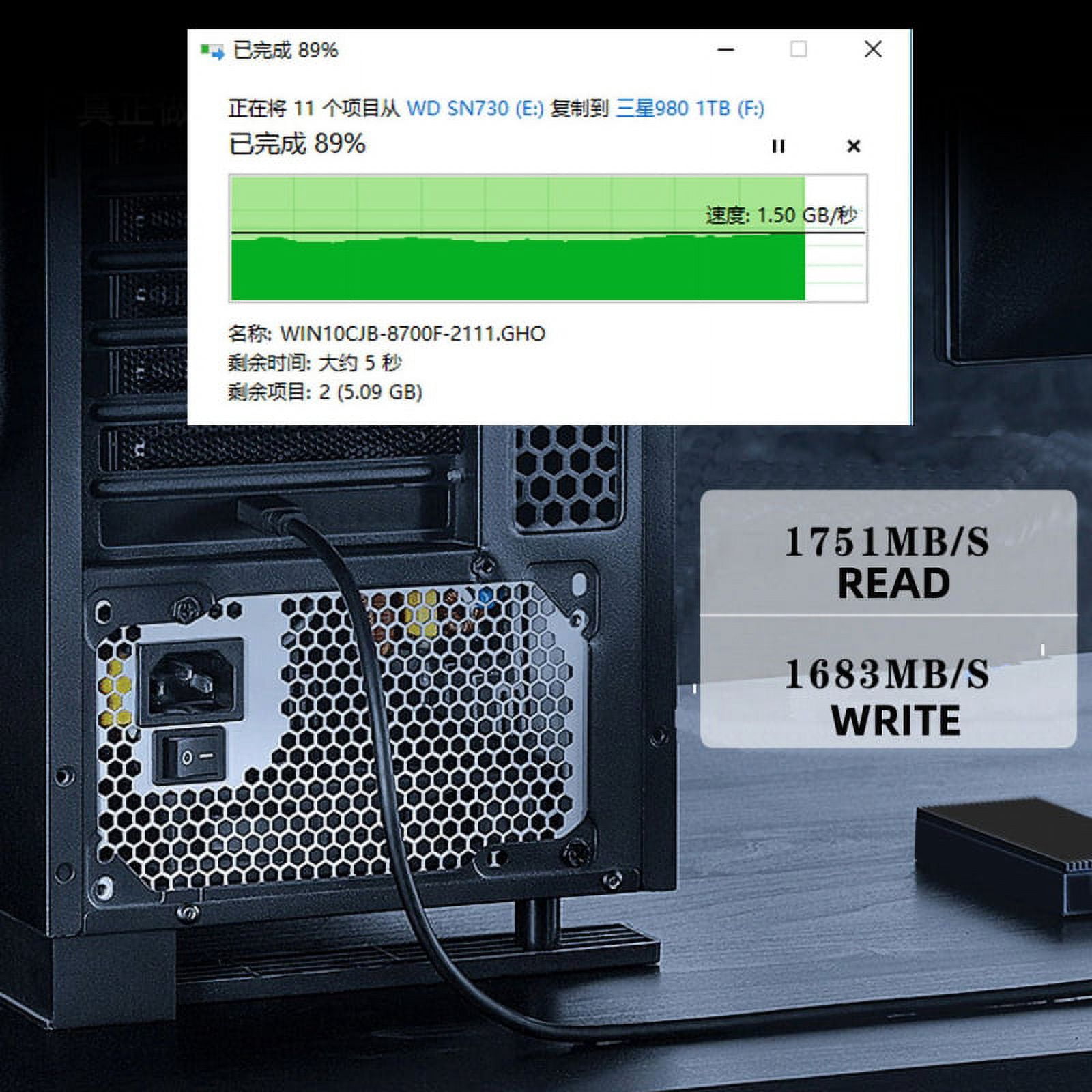 FVH USB 3.2 Gen2 Type-C 20Gbps USB-C to PCI-E 4X Express Card Adapter for Desktop Motherboard