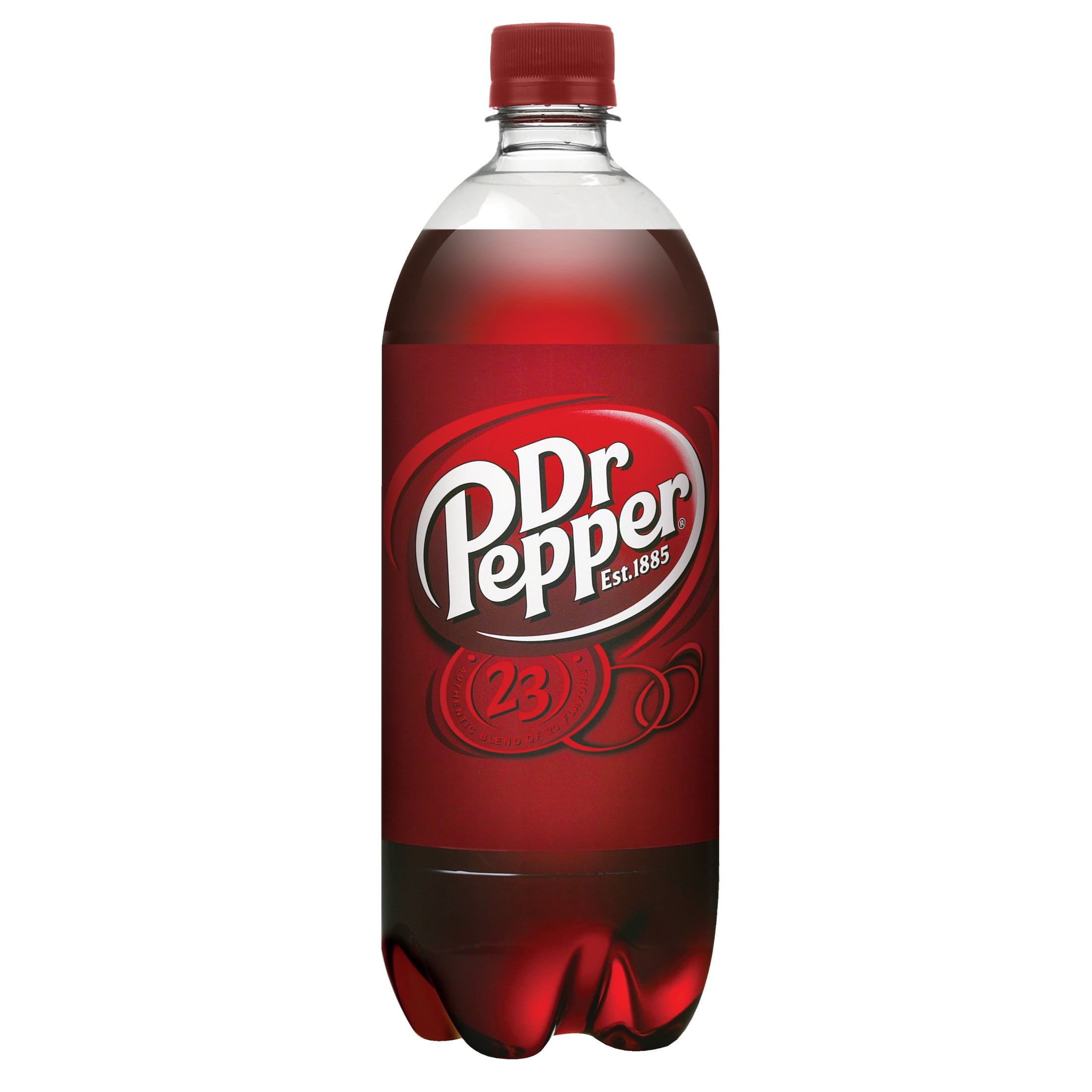 Dr Pepper Soda Pop, 1 L, Bottle