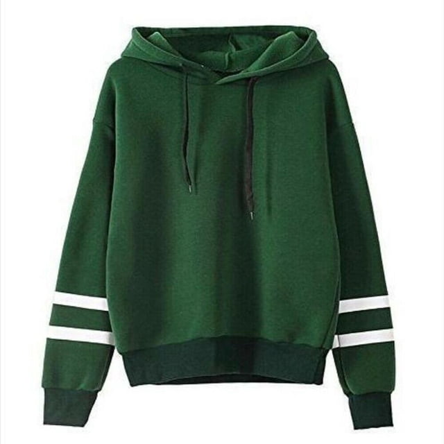 Chandail à Capuchon Décontracté pour Femmes Chandail à Capuche Simple Chandail Blanc S