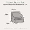 thumbnail image 2 of Covermates Outdoor Armless Chair Cover - 34"W x38"D x 35"H, 300D Polyester, All-Weather, 2 of 7