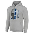 thumbnail image 2 of Men's Starter Heather Gray St. Louis Blues Half Helmet Fleece Pullover Hoodie, 2 of 3