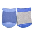 thumbnail image 1 of Tines Baby Creysi para Bebé, Azul Fantasía Rayas Liso con Caritas 2 Pares Talla 0-6 Meses, 1 of 2