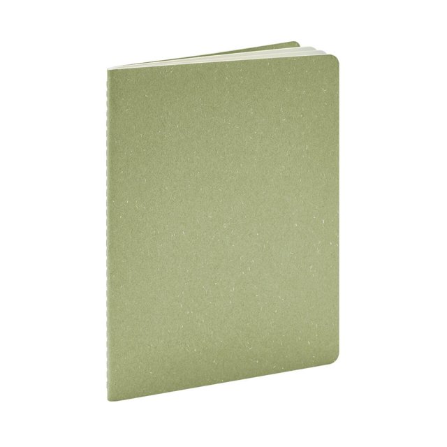 Libreta Derebo de 40 hojas de raya con pasta de cartón verde 14 x 21