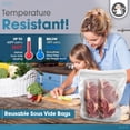 thumbnail image 2 of Silicone Food Storage Bag 135oz. XXL [4000ml] Reusable Freezer Bags - Zero Waste Food and Container Lids Reusable Silicone Containers with Lid, Sous Vide, Extra Large Bags, 2 of 5
