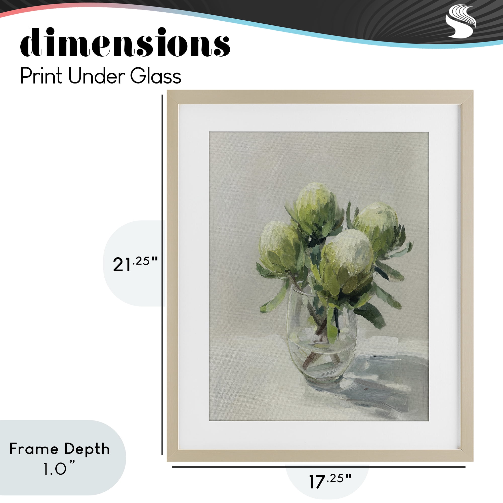 Stupell Industries Glass & Bloom Still Life Birch Framed Print Under Glass, design by Svetlana Aleynikova