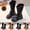 Khaki, variant on Women Boot Cameland Girl's Solid Color Lined Mid-calf Boots Soft Sole Casual Zippered Leather Boots For Fall And Winter Khaki