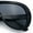 All Black, variant on Bold Oversized Shield Thick Plastic Retro Racer Fashion Sunglasses All Black