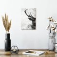 thumbnail image 2 of Elephant Stock Deer Face Black And White Wall Art - Vertical Canvas Wall Art - Living Room Wall Decor - Animal Canvas - Gray And White Decor - 8" x 12", 2 of 4