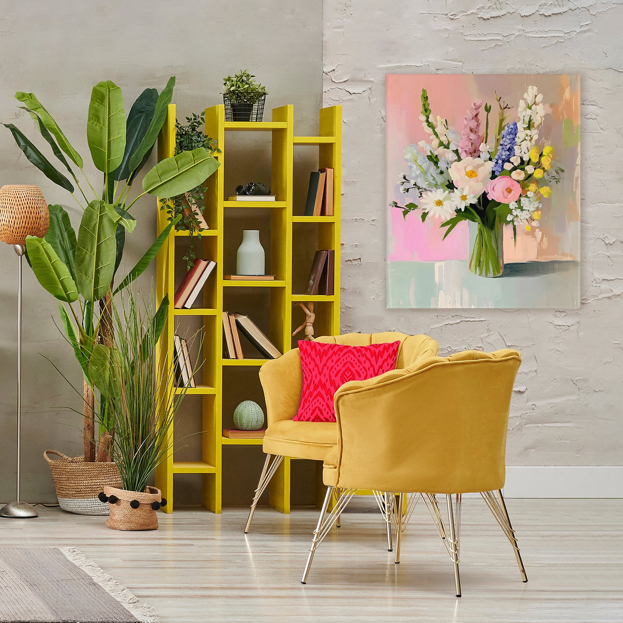 Stupell Industries Glass Vase with Spring Blooms Canvas Wall Art, design by The Prints Vibe