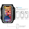 thumbnail image 5 of JEMACHE Running Armband for iPhone 16 15 14 13 12 11 Pro, Samsung Galaxy S25 S24 S23 S22, Gym Workouts Arm Band (Black), 5 of 7