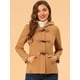 thumbnail image 2 of Chaquetón Allegra K para Mujer Marrón XS con Capucha y Bolsillos Profundos, 2 of 6