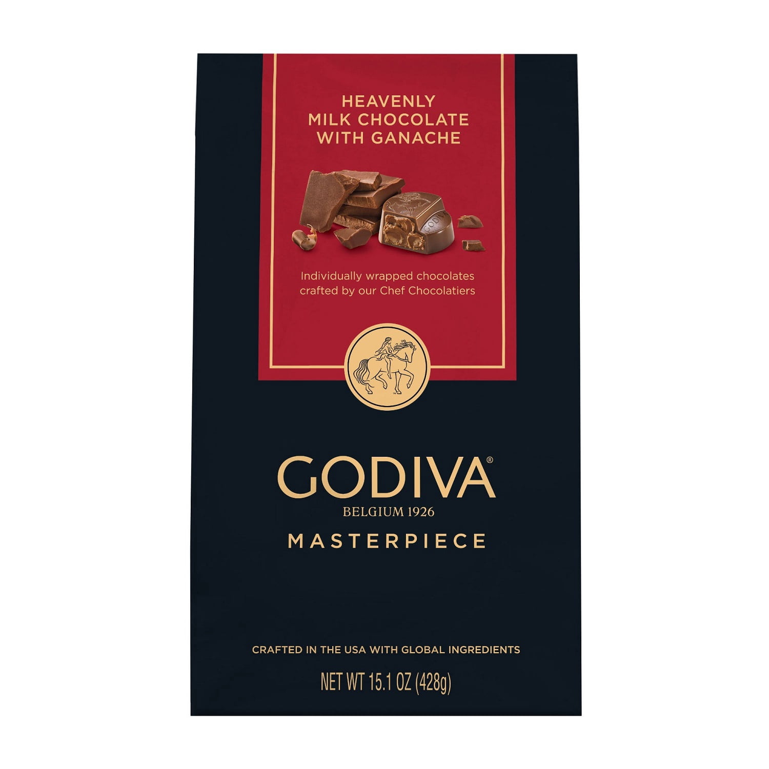 Godiva Ganache Masterpiece Milk Chocolate, 15.1 Ounce