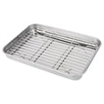 thumbnail image 3 of Shisuyan 1 Set Baking Sheet Pan with Wire Rack Stainless Steel Baking Pan Tray Toaster Oven Pans Tray with Cooling Racks for Kitchen Baking Cooking Accessories, 3 of 9