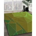 thumbnail image 3 of Ahgly Company Machine Washable Indoor Square Transitional Pistachio Green Area Rugs, 3' Square, 3 of 7
