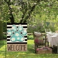 thumbnail image 4 of Blue Paw Print Spring Garden Flag 12x18 Inch Double Sided Outside, Daisy Floral Welcome Stripes Yard Outdoor Flag, 4 of 6
