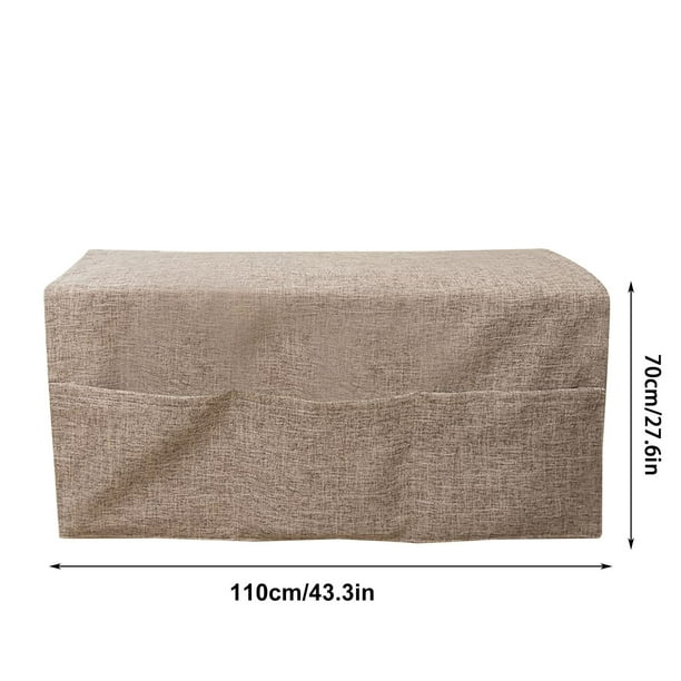 Sofá Cojín Cubiertas Verano Sofá Guante Tela Ampliado Imitación Lino Manga Almohadilla Cortinas Universales de Verano Cubiertas de Reposabrazos para Sofá