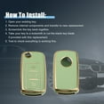 thumbnail image 6 of Unique Bargains Silicone Smart Key Fob Case Cover for Volkswagen Tiguan 2010-2017 Key Fob Shell Protector Keyless Green, 6 of 7