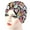 3#, variant on Women Stylish Flower Pattern Stretch Hat Cap Hair Loss Head Protective Cover Case