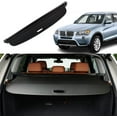 thumbnail image 2 of Fit 2011-2017 BMW X3 Retractable Cargo Cover for 2011 2012 2013 2014 2015 2016 2017 BMW X3 SUV Accessory Rear Trunk Privacy Shield Shade, Black, 2 of 8