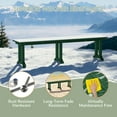 thumbnail image 6 of WestinTrends HDPE Plastic All Weather Resistant and Maintenance Free Outdoor Dining Bench Dark Green, 6 of 9