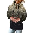 thumbnail image 2 of Pntutb - Sudadera de manga larga con estampado informal para mujer, cuello alto, con cordón, blusa con bolsillo Pntutb Pntutb-546, 2 of 5