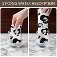 thumbnail image 4 of 2 Pcs Funny Kitchen Towels,Black White Cow Pattern Microfiber Dish Towels,Kitchen Tea Towels,Kitchen Towel Set (18" X 26"), 4 of 7