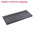 thumbnail image 1 of Teclado inalámbrico para iPad Air 5 4, Bluetooth, portugués/coreano/ruso para iPad 11 para iOS/Windows/Android Phone Tablet Laptop, 1 of 5