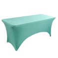 thumbnail image 1 of [6 pies] Funda para mesa de patio elástica rectangular, ajustada, lavable y resistente a las arrugas para eventos, bodas, banquetes y fiestas, 1 of 6