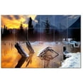 thumbnail image 1 of Winter Snow Ceramic Tile Mural Kitchen Backsplash Bathroom Shower, 401971-L64, 1 of 3