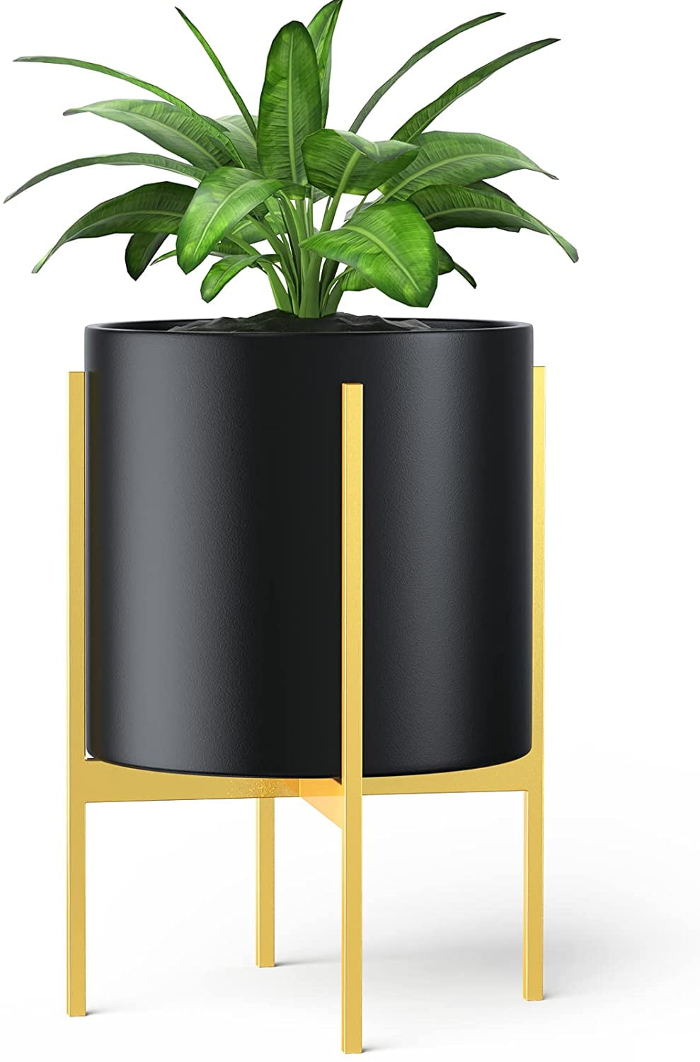 ROSSNY Mid Century Golden Metal Plant Stand Indoor Plant Holder