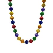 Mardi Gras Spot 50" Rainbow Berry Bead Mardi Gras Bead
