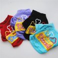 thumbnail image 4 of AAOMASSR Pet Dog Puppy Letter Bone Pattern Vest Spring Summer Costume Apparel Poodle, 4 of 8