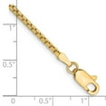 thumbnail image 2 of Primal Gold 14 Karat Yellow Gold 1.9mm Box Chain Bracelet, 2 of 2