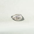 thumbnail image 3 of Womens Flower Ring Rhinestones Elegant Alloy Fashion Floral Design Jewelry Silver Gold Finish Perfect For Gold, 3 of 4