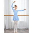 thumbnail image 6 of Arshiner Girls Long Sleeve Ballet Leotards with Shinny Skirts Criss-Cross Back Dance Dresses Toddler Ballerina Outfits, 6 of 6