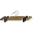 thumbnail image 2 of INTERNATIONAL HANGER Natural Low Profile Wood Bottom Hanger, 10 Pack, 2 of 3